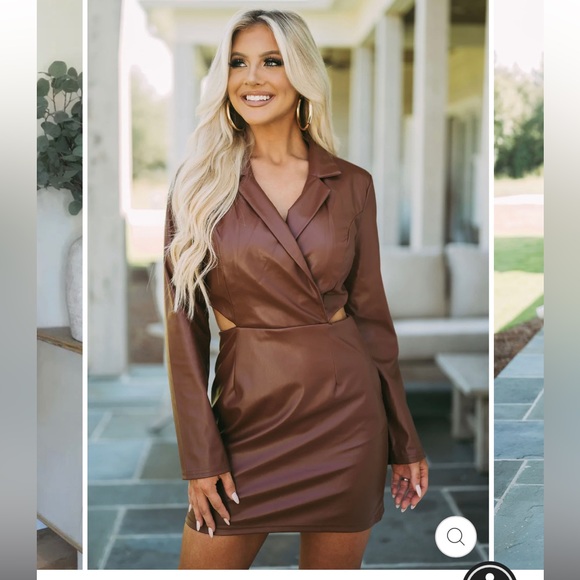 Dresses & Skirts - Shop These Three Brown Leather Dress NWT